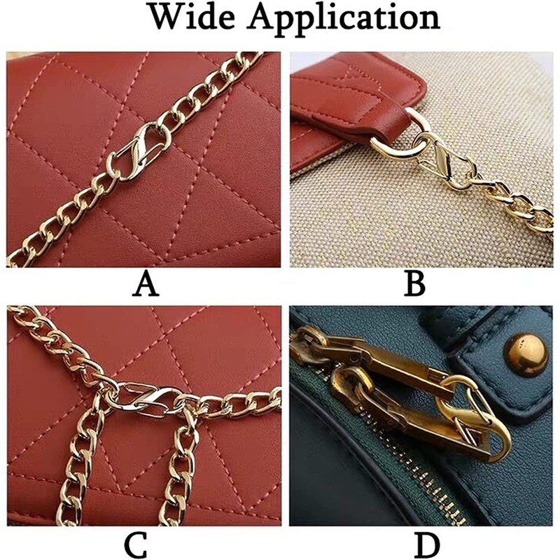 [FUSSED] 5pcs Adjustable Metal Buckle Chain Strap Bag Shorten Metal