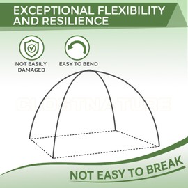 Clostnature Aluminum Tent Poles Replacement - 7001 T6 Heated Lightweight Aluminum Tent Poles, Fits 1 Person Backpacking Tent, Tent Accessories for Camping, Hiking, Outdoor