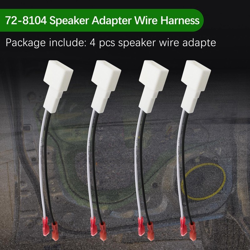 MINETPS 4Pcs 72-8104 Speaker Adapter Wire Harness Fit for 2008-2019
