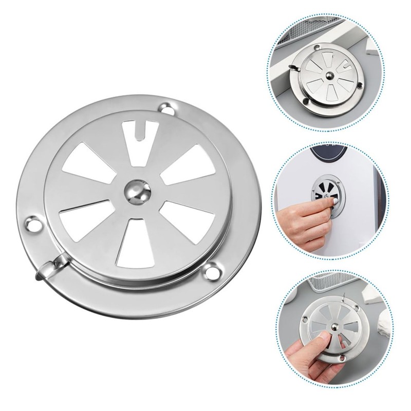 Outanaya 2pcs Stainless Steel Oven Vent Cover Damper for Drying