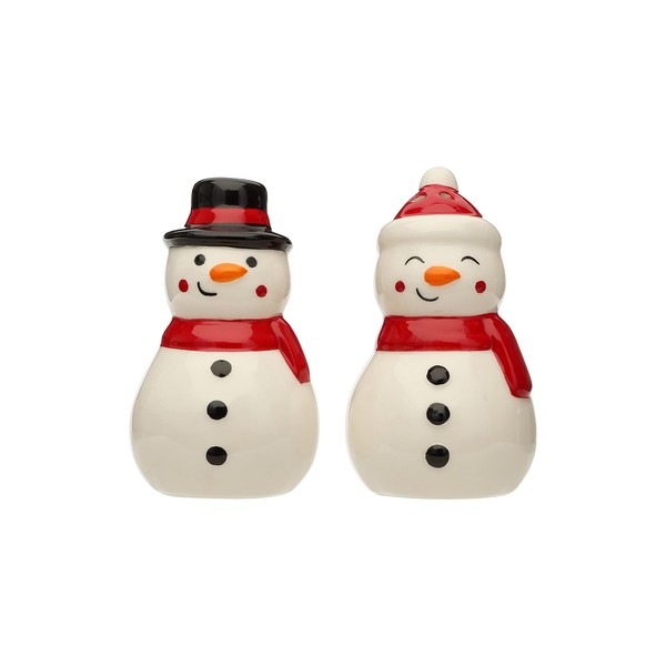 Pearhead Snowmen Shaker Set, Christmas Kitchen Decorations, Holiday Décor For The Home, Christmas Salt And Pepper Shaker Set, Seasonal Must Have Gift
