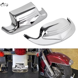 Unbranded Front & Rear Mudguard Fender Tip Trim For Harley Road King Heritage Softail FLHT