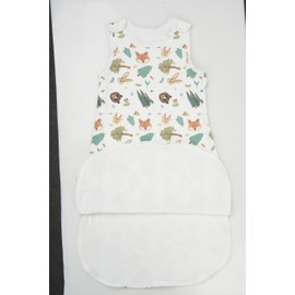 Baby Sleeping Bag 1 Tog,100% Cotton Wearable Sleeping Bag With Adjustable Snap Buttons and Side Zip, All Year Baby Sleep Sack 2 Pack For Girls Boys(Dark Green,60cm)