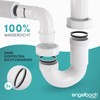 Engelbach Trap for Kitchen Sink with Flexible Drain Hose, Flexible