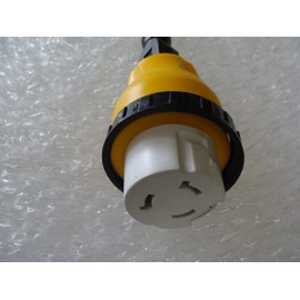 RV Power Cord Adapter 50 to 15 amp 120 125/250 Volt Locking Female Connector Part Number GCD-5015S