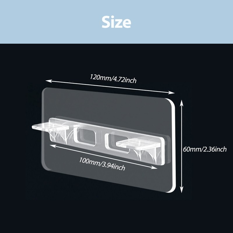 10Pack Adhesive Shelf Bracket Self Support Brackets No Drill Holders