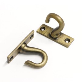 RCH Hardware HK-IR8396-55 Iron Harbour Ceiling Hook, 2.2 Inch, Antique Brass