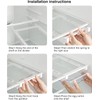 Drawer Egg Holder, Pull-Out Fridge Egg Organiser, Extendable Egg Storage
