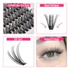 280 Pcs Individual Cluster Lashes 40D False Eyelashes Clusters DIY