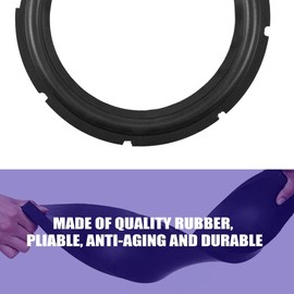 Tonysa 1 piece / 2 pieces speaker surround kits, 10 inch speaker surround rings repair rubber woofer edge replacement parts (1 piece)