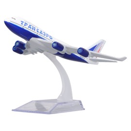 747 Alloy Plane Model High Stimulation Airplane Decoration Model with Display Base Holder