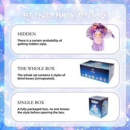 BIRZWOT Tutulong Plush Blind Box， Plush Figure Toys 1PC (1 of 7 Possible Styles) Collectible Birthday Gifts 7 in