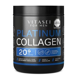 Power Collagen Colágeno Hidrolizado en Polvo para Hombres | Sabor Chocolate, 450g | Con Vitamina D3 para Piel, Articulaciones y Crecimiento de Cabello