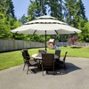 ABCCANOPY Patio Umbrellas 3-Tiers 10FT (Light Beige)