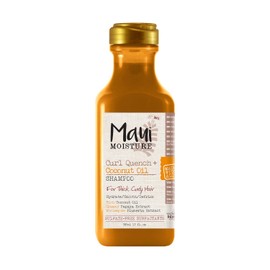 Maui Moisture, Curl Quench + Coconut Oil, Shampoo, Control de Rizos para Cabello Rizado y Ondulado, Sin Parabenos, Aceite de Coco, 385 ml