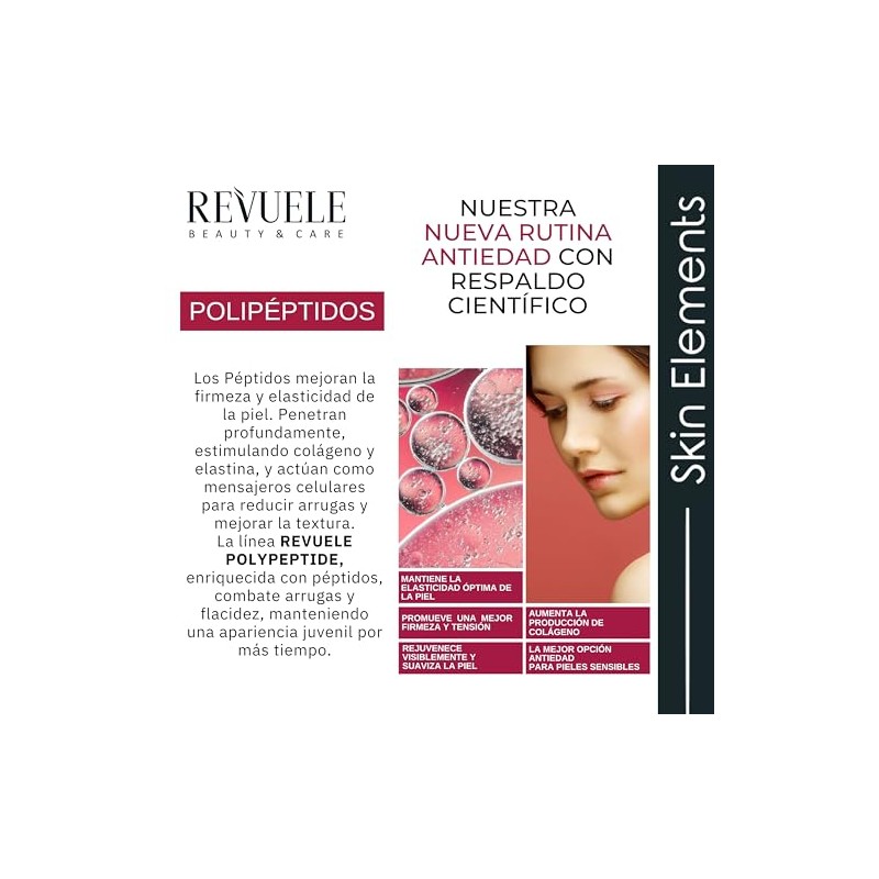 REVUELE SKIN ELEMENTS SUERO PARA ROSTRO Y CUELLO POLIPEPTIDO 30ML