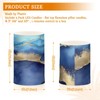 YETTASBIN Blue Marble Flameless Candles with Remote Control and Timer,