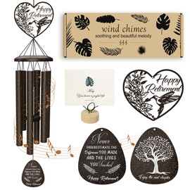 Retirement Gift for Woman Men, 36" Wind Chimes Retirement Gifts, Happy Retirement Gifts for Coworker Colleague Boss Teachers Nurses Friends, Going Away Gifts Retirement Decorations Home Outdoor Garden