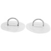 Inflatable Boat D‑Ring Pad, Stainless Steel + PVC D‑Ring Pad