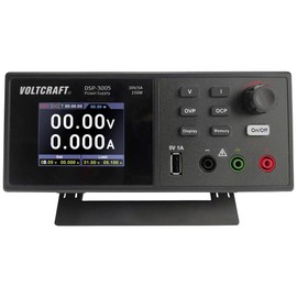 VOLTCRAFT DSP-3005 Laboratory Power Supply, Adjustable 0-30V 0-5A 150W USB 2.0 Plug A Remote Control Number of Outputs 1