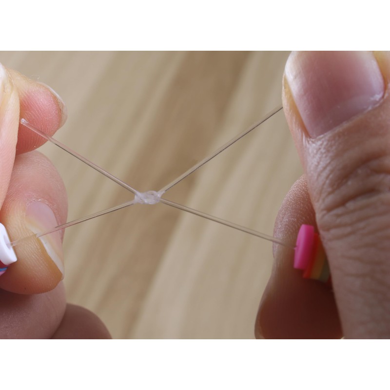 KONMAY 0.8mm Flat Elastic String Bracelet Making Kit-Includes 1 Roll
