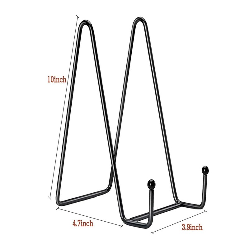 Veumoie 3 Pack Large Plate Holder Display Stand-10 Inch Tall