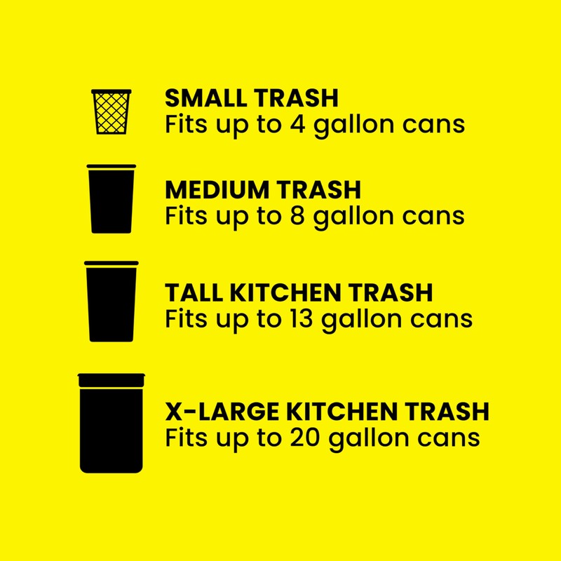 Glad ForceFlex Tall Kitchen Drawstring Trash Bags, 13 Gal, Gain