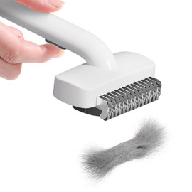 Cat Dog Comb for Short Haired Cats Dogs, Painless Cat Brush Deshedding Comb with Gentle Tooth, Effectively Remove Loose Hair