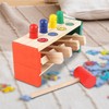 Fenteer Pounding Bench,Developmental,Educational Learning Fine Motor Skills with Mallet Wooden
