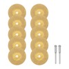 sourcing map 10pcs Diamond Cutting Wheel 30mm Titanium Coating Cut
