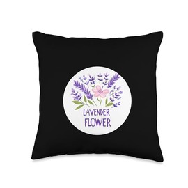 Cool Lavender Flower Costume for Gardening Lovers Throw Pillow