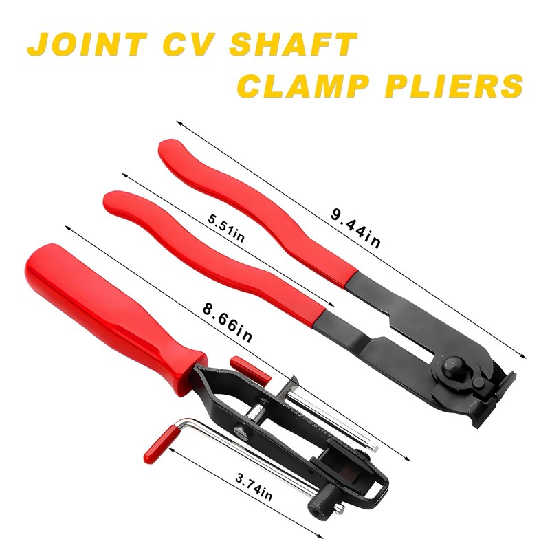 BWBWND 2 PCS CV Joint Boot Clamp Pliers, Heavy Duty