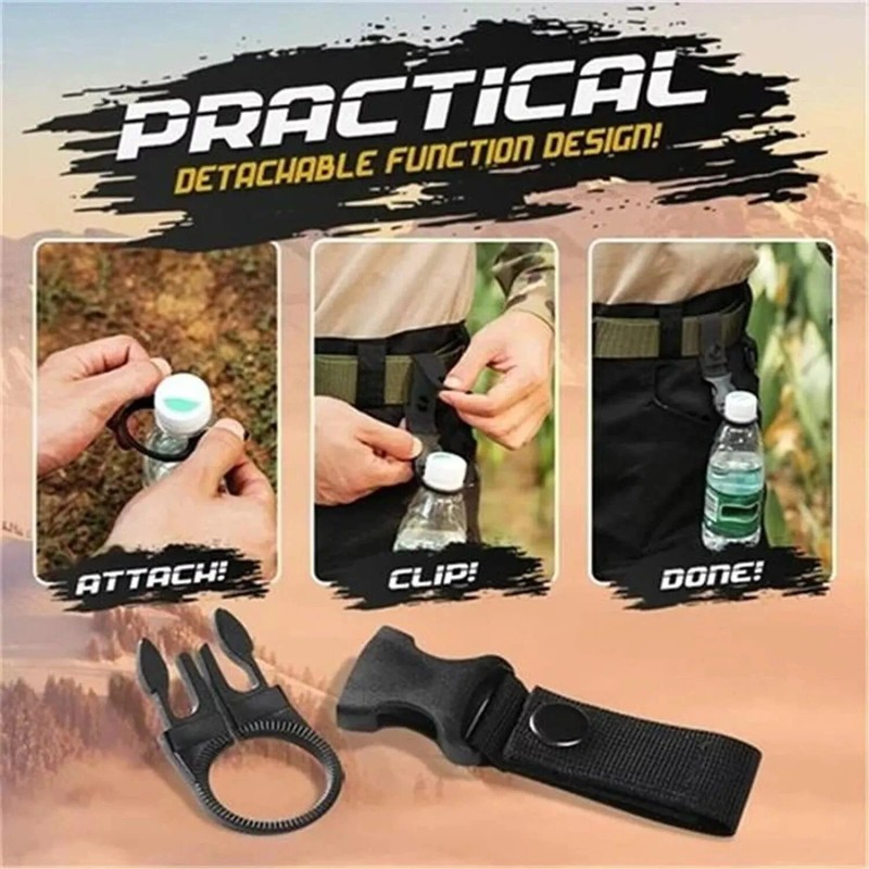 Unbranded Hanging Bottle Buckle Clip Carabiner Portable Mineral Water Bottle