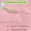 Apex Furnishings Single Duvet Cover Set Blush Pink, Brushed Microfibre