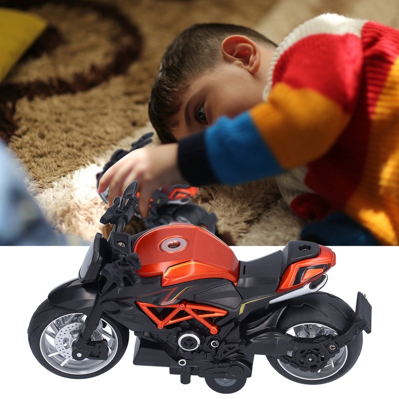 Motorcycle Model Alloy Simulation Motorbike Toy Collection Decoration for Children