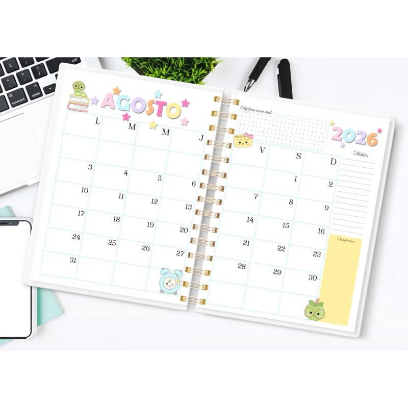Agenda Directiva Cute 26/27 (medio Oficio)