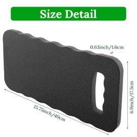 8 Pack Garden Kneeling Pad, Black Thick Foam Knee Pads for Gardening, Waterproof Kneeler Mat for Yoga, Cleaning, Prayer and Exercise, 15.75x6.9x0.63 Inch