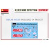 Miniart MIN35390 1:35-Allied Mine Detection Equipment Scale Model kit, Unpainted