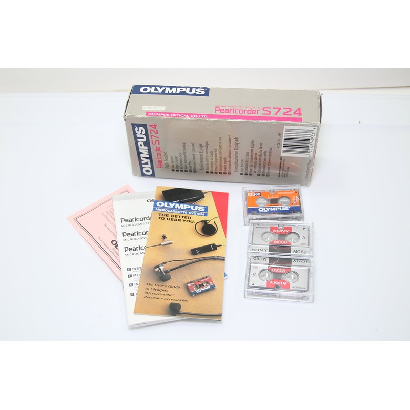 Olympus Pearlcorder S724 Auto Reverse Micro Cassette Recorder