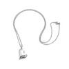 Jovivi Stainless Steel Twist Heart Urn Pendant Necklace Cremation Jewellery