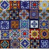 Escanver 100 Azulejos Talavera 10cm Diferente Colores Confeti Surtido