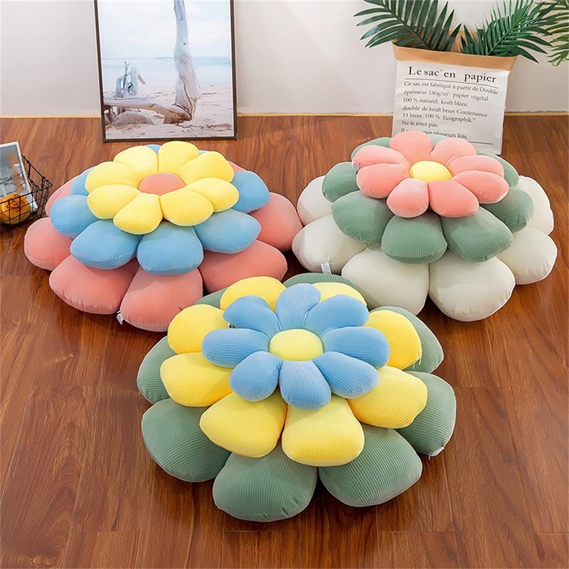 WYIKE Flower-Shaped Cute Pillow, Flower Cushion, Reading Pillow and Leisure