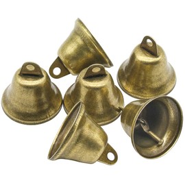 Favordrory 35PCS 38mm/1.5inch Vintage Bronze Jingle Bells, Craft Bells for Dog Potty Training, Housebreaking, Making Wind Chimes, Christmas Bell and etc