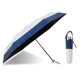 Ogawa 54617 Ogawa Parasol Folding Umbrella, Women's, Japanese Umbrella, Brand Inspection, Blocks 100% Shading Rate, UV 99.9% Reduction, Fabric Used, Heat Shield, Durable, Hand Opening, 21.7 inches (55 cm), 6 Ribs, Linedrops Cynthia OW x NV, Water Repelle