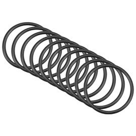 QUARKZMAN 33 mm x 28 mm x 2.5 mm Nitrile Rubber O-Rings x 10 Pieces Round Sealing Disc for Tap Plumber Repair Seal Connection [Black]