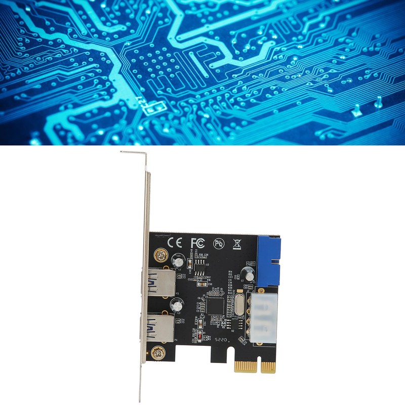 PCIE to USB3.0 Expansion Card 2 Ports High Speed Stable