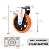 W B D WEIBIDA 5 inch Swivel Caster Wheels with