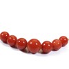 Mediterranean Red Coral Through Necklace Pendant for Women Brass Plated