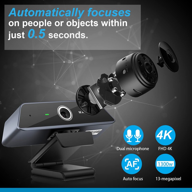 MAXHUB UC W20 4K Webcam with 80 Degree FOV