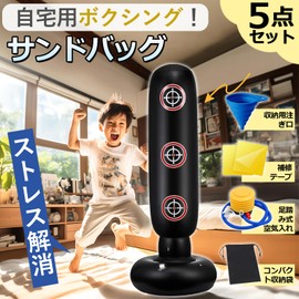 Punching Bag (Professional Boxer Supervision) For Home Boxing, Sandbag, For Kids, Adults, Freestanding, Boxing Machine, With Air Pump and Funnel